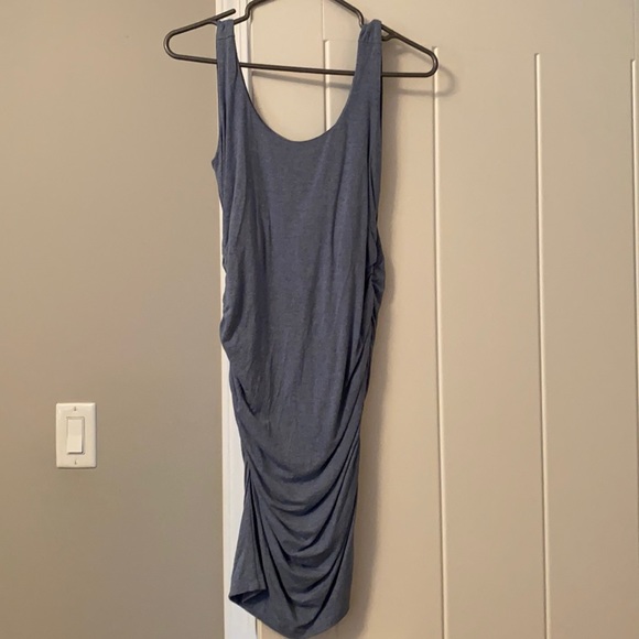 Size small rouched light blue dress - Picture 2 of 4